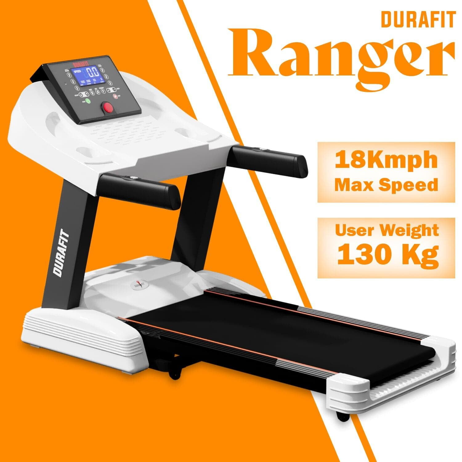 Durafit Panther Treadmill with 2.75HP DC Motor