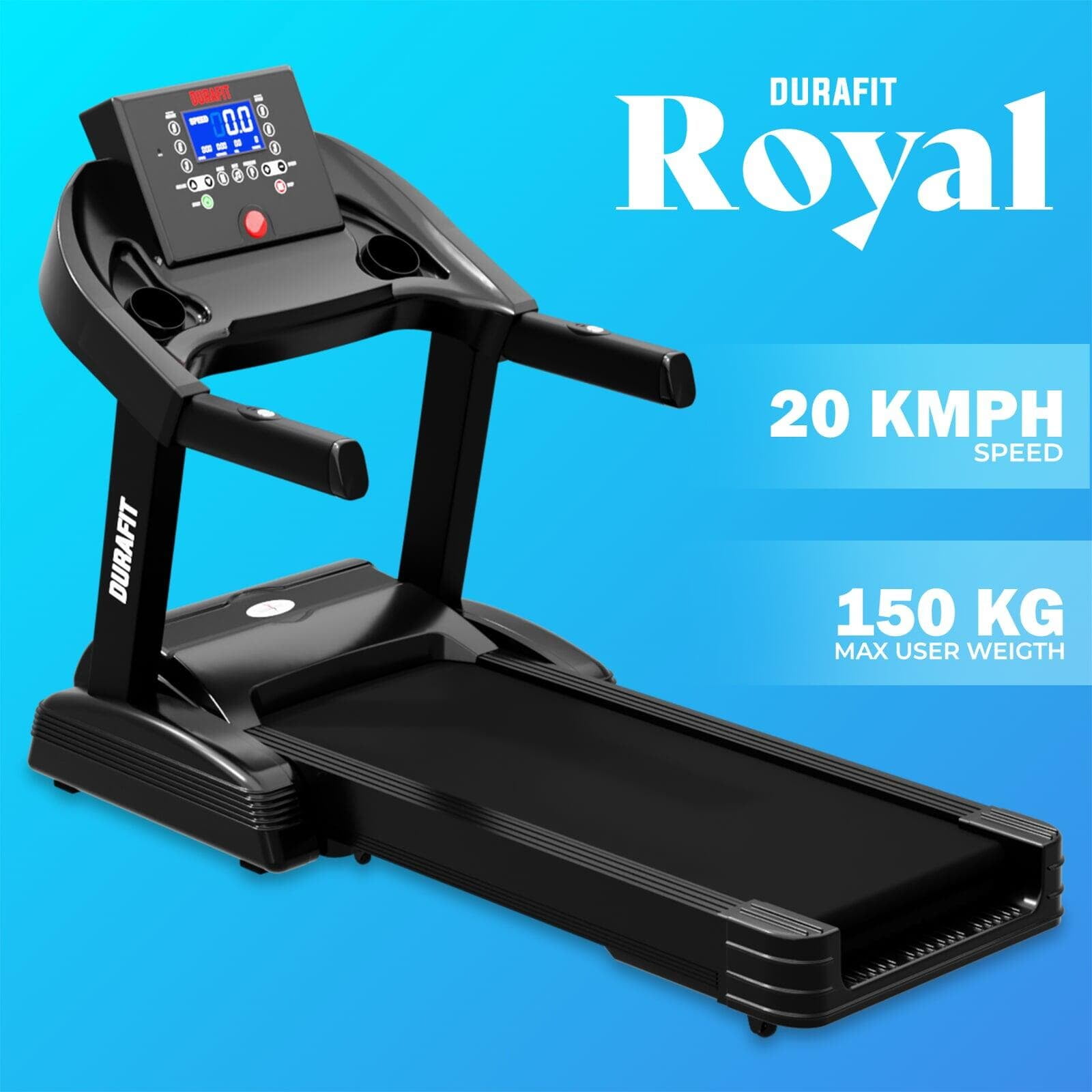 Durafit Royal Treadmill 3 HP DC Motor 