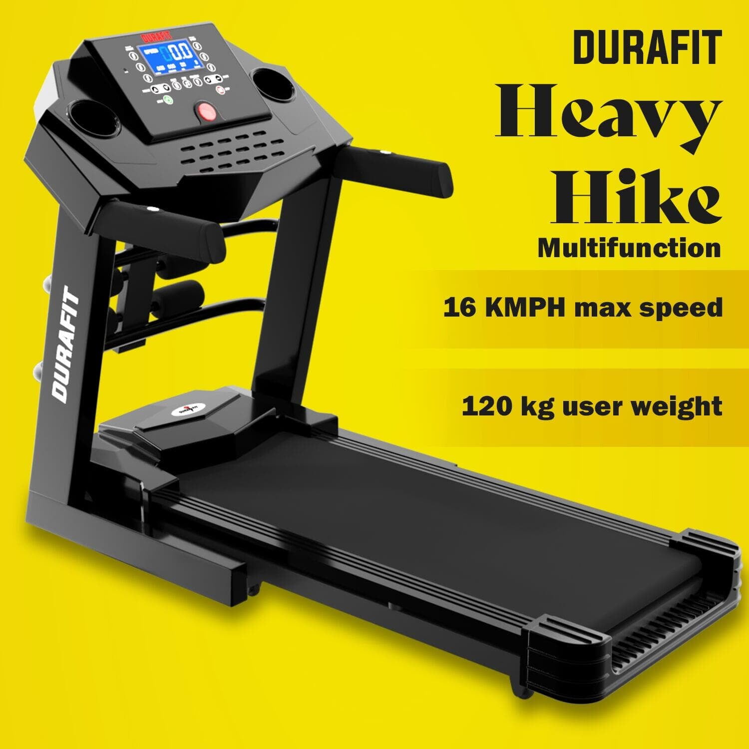 Durafit Heavy hike Multifunction Treadmill with wide running surface